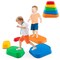 Kids Stepping Stones Balance River Stones Set of 5 for Indoor Outdoor Obstacle Course and Sensory Play